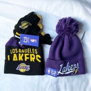 Los Angeles Lakers Unisex Beanies & Gloves Set